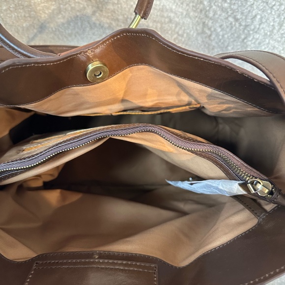 HOBO - Heidi Tote Bag Purse Leather Straps Brandy Classic NWT - Picture 11 of 13